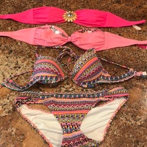 Victoria’s Secret 3 swim tops and 1 swim bottom